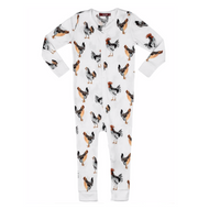 Milkbarn Zipper Pajama Chicken (Organic Cotton)