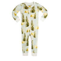 Milkbarn Zipper Pajama Camping (Bamboo)