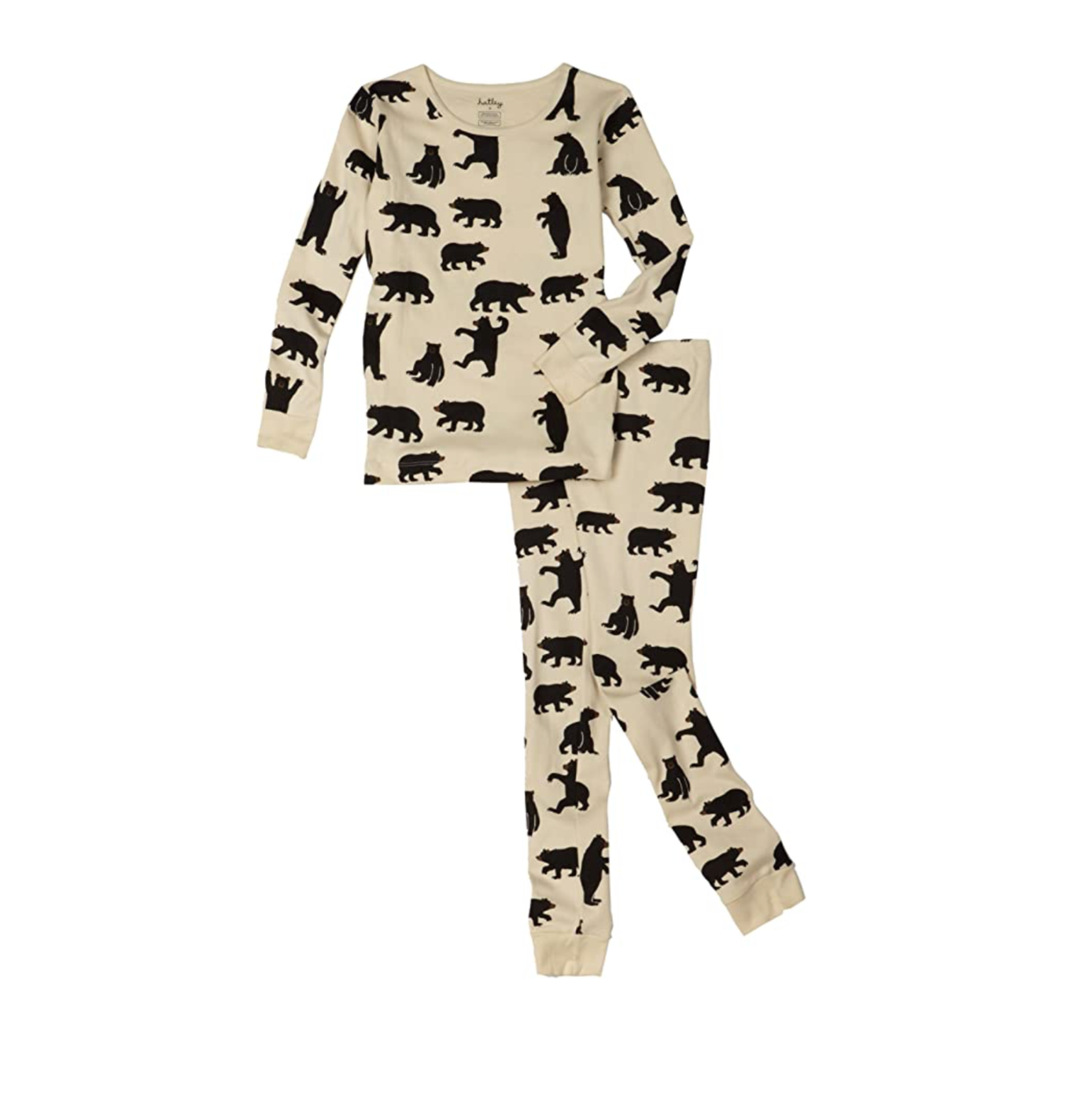 Little Blue House Kids Natural Bear Pajama Set