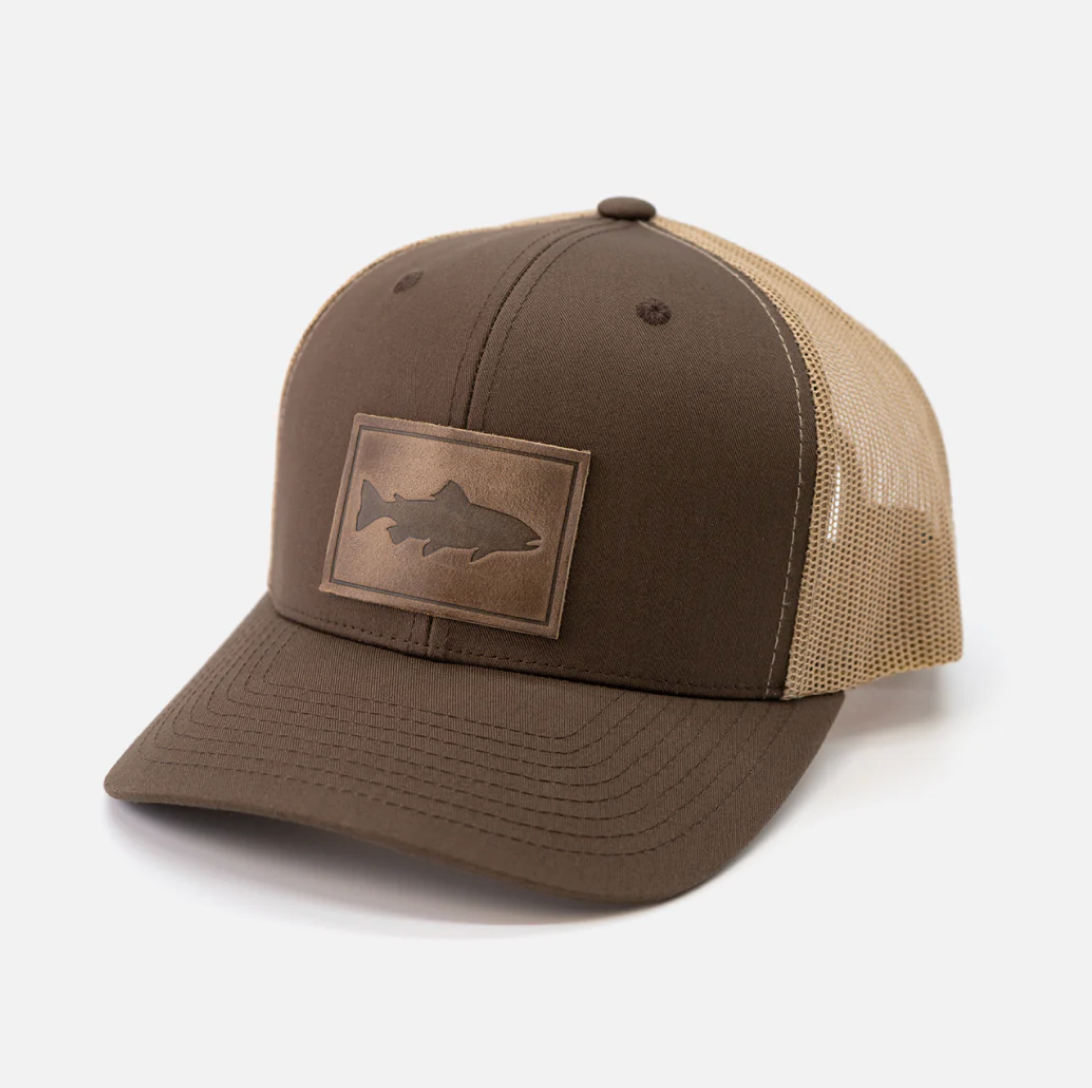 Range Leather Trout Brown Hat