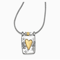 Brighton Womens Remember Heart Necklace