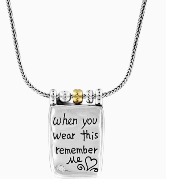 Brighton Womens Remember Heart Necklace
