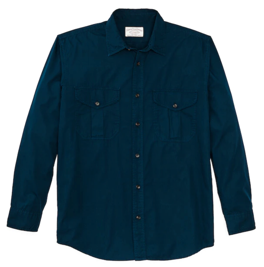 Filson Mens Washed Feather Cloth Shirt