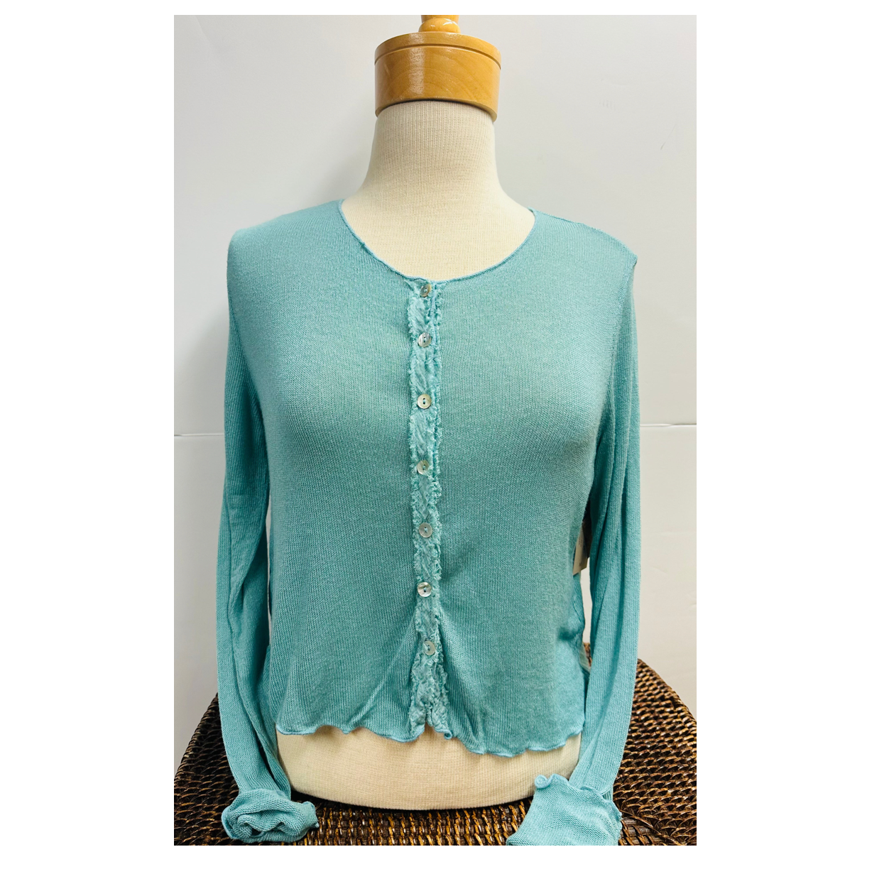 Cut Loose Womens Crop Cardigan Sweater Knit
