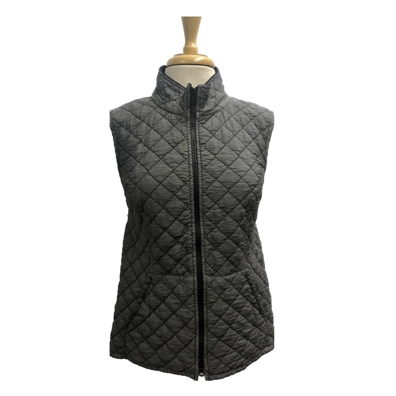 Cut Loose Womens Quilted Vest - Anthracite Gray