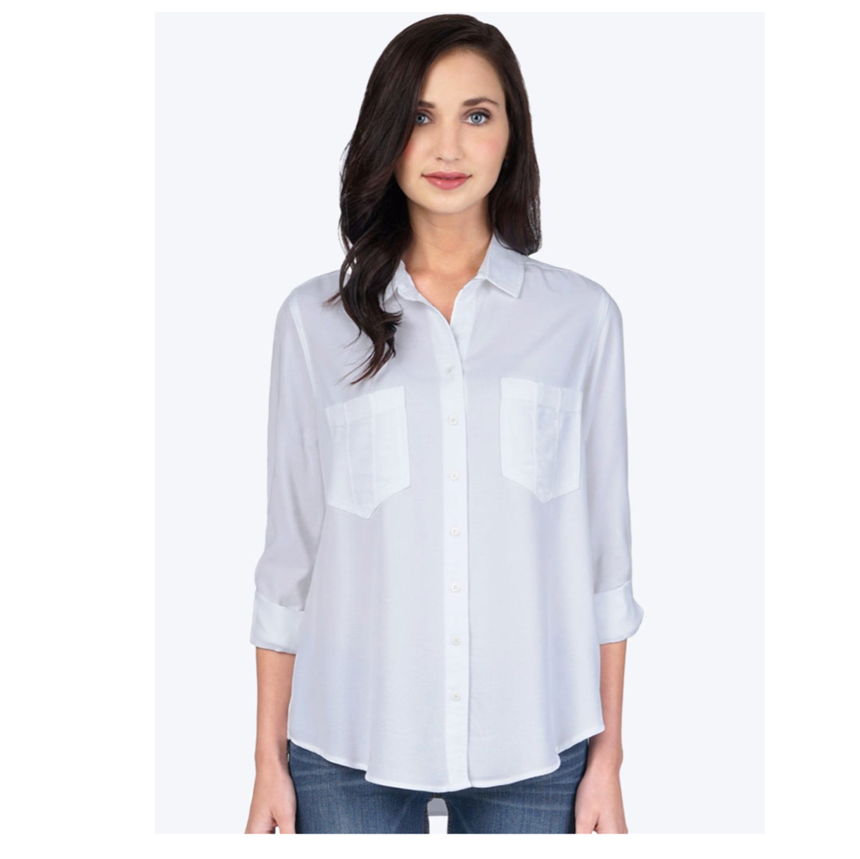 Tianello Womens Tencel Savoir Shirt - White