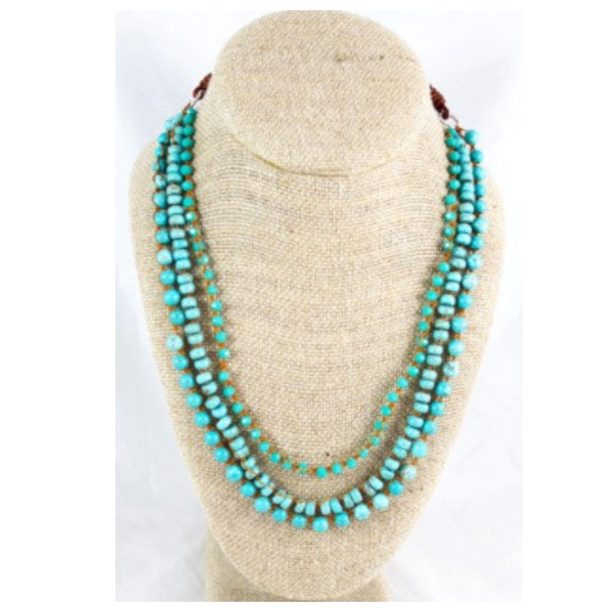 Lizou Faux Turquoise Necklace