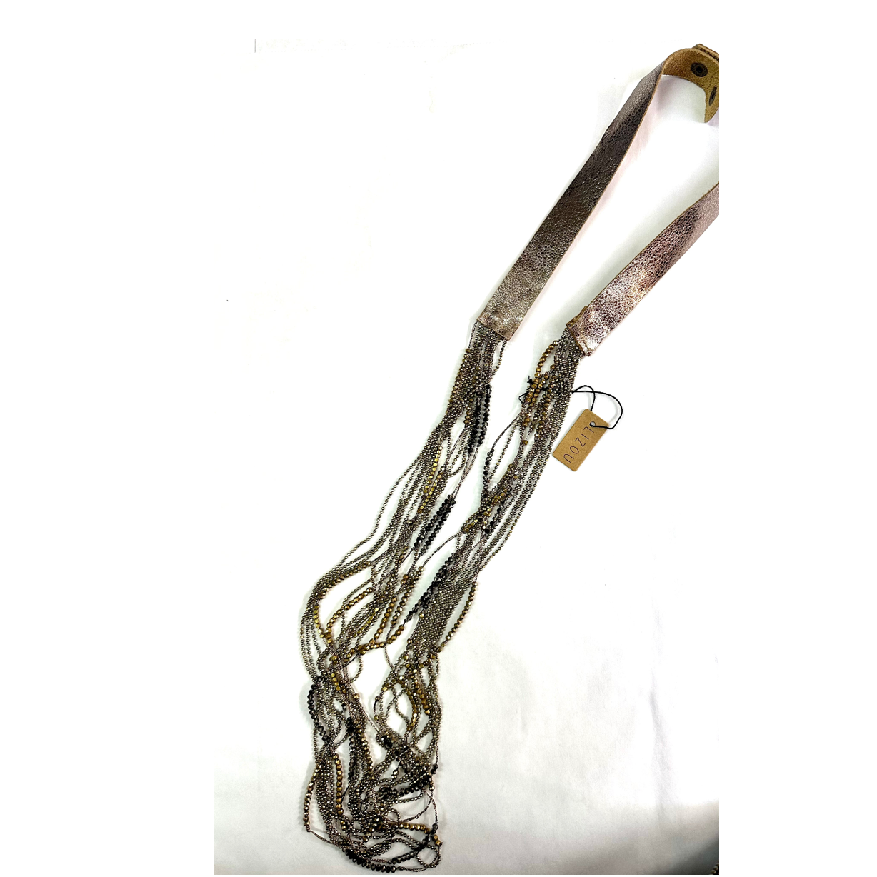 Lizou Gold Bronze Multi-Strand Necklace