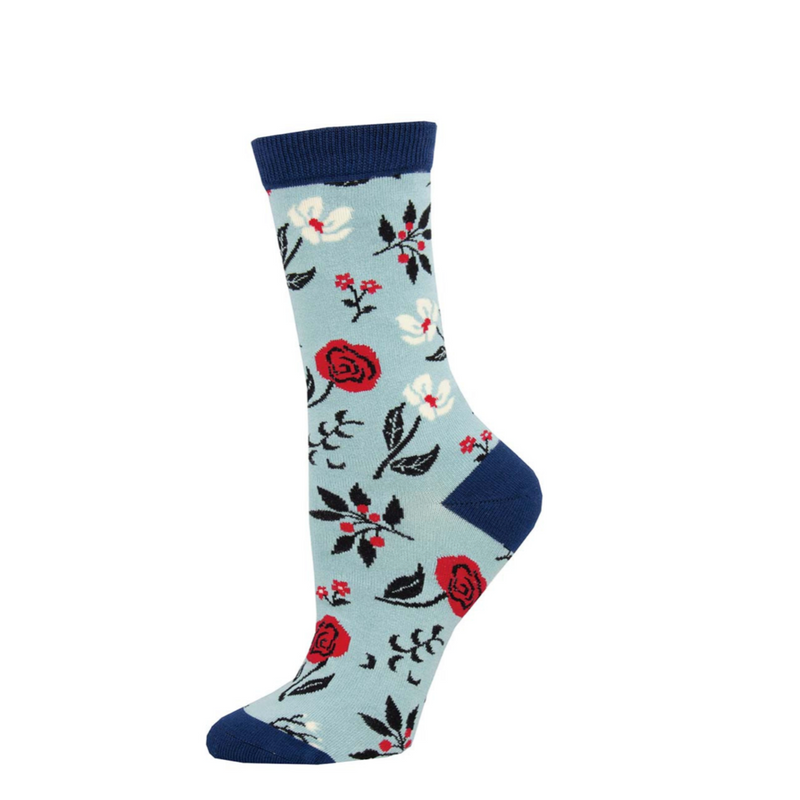 SockSmith Womens Floral Motif Bamboo Socks