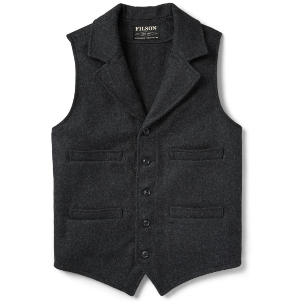Filson Mens Mackinaw Wool Western Vest