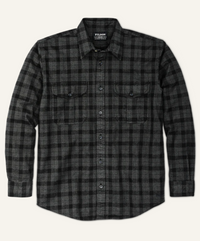 Filson Mens Alaskan Guide Shirt - Heather Gray/Black Plaid