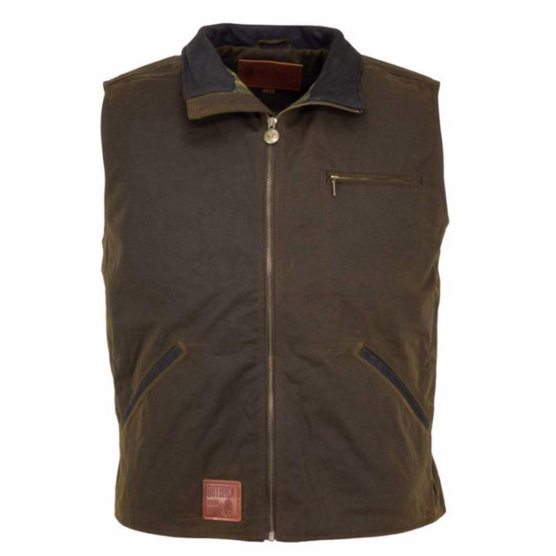 Outback Mens Sawbuck Vest - Bronze