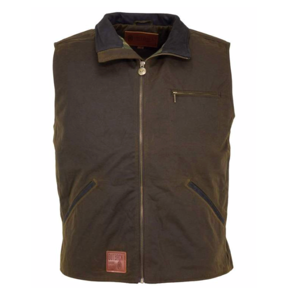 Outback Mens Sawbuck Vest - Bronze - Bob's Outdoor