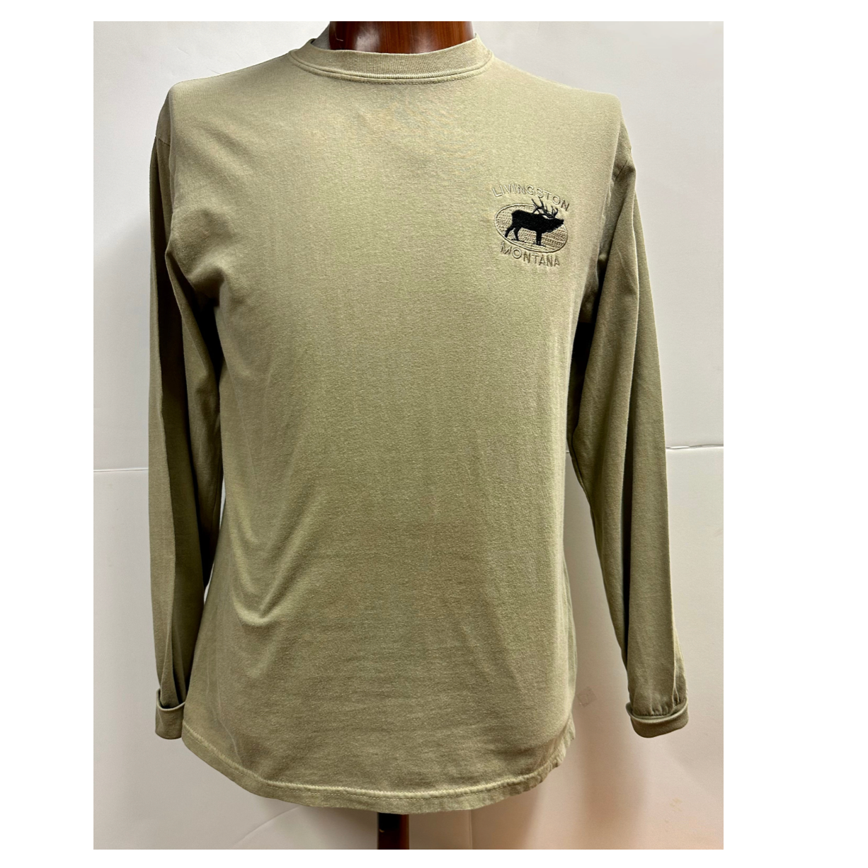 Montana Tee Long-Sleeve Elk Khaki - Bob's Outdoor