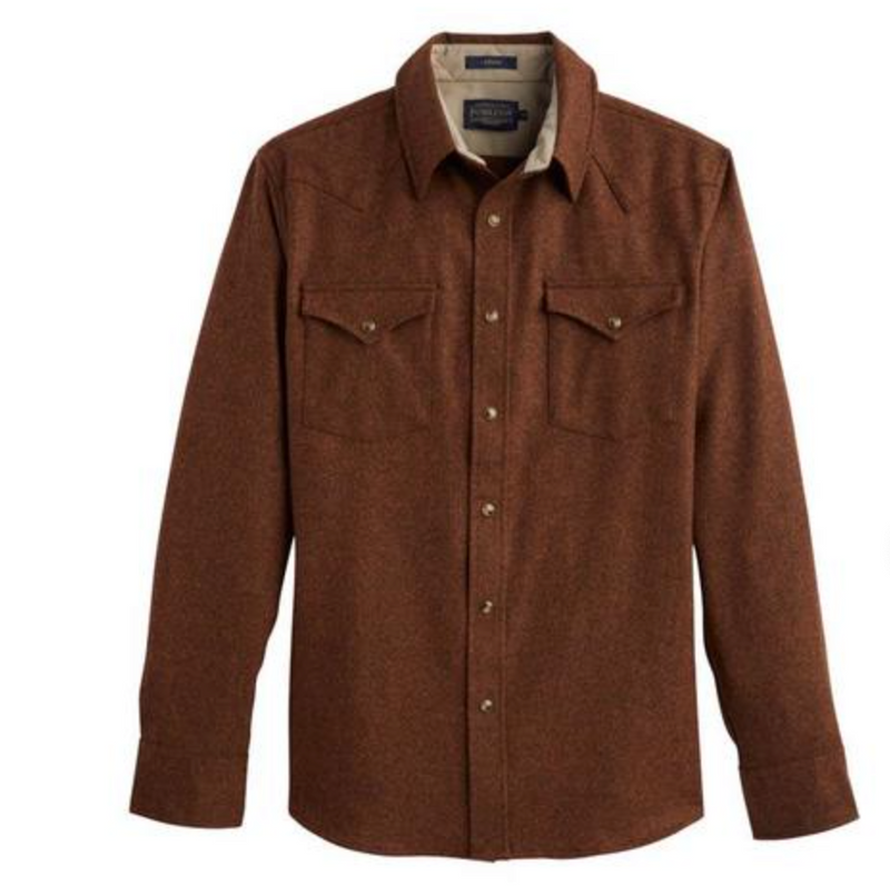 Pendleton Mens Snap-Front Virgin Wool Western Canyon Shirt-Regular