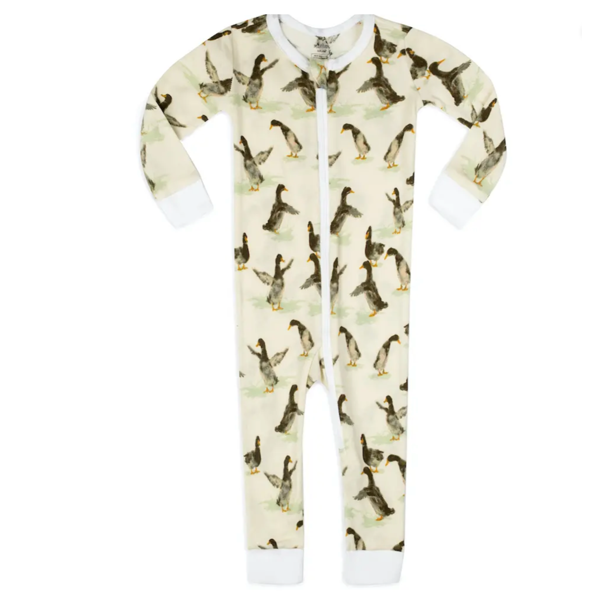 Milkbarn Zipper Pajama Duck (Organic Cotton)