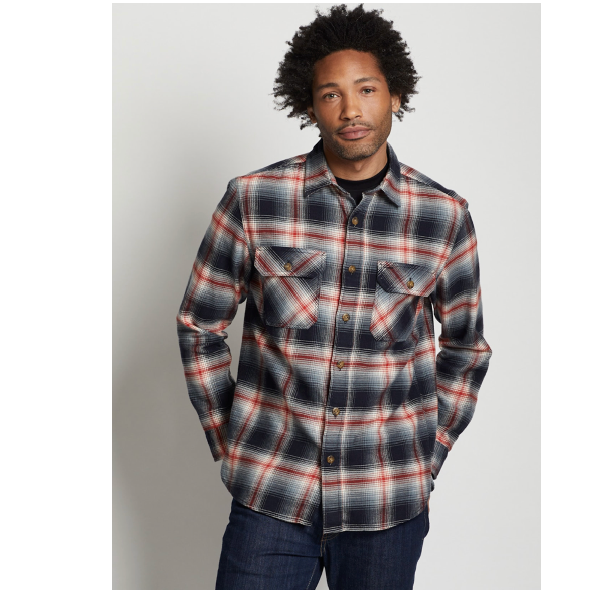 Pendleton Mens Burnside Double Brushed Flannel Shirt