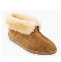 Minnetonka Mens Sheepskin Lined Ankle Slipper