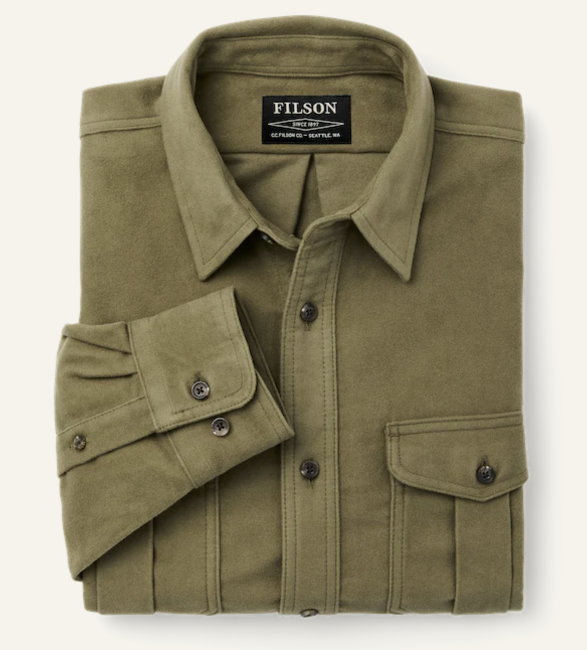 Filson Mens Moleskin Seattle Shirt - Lovat