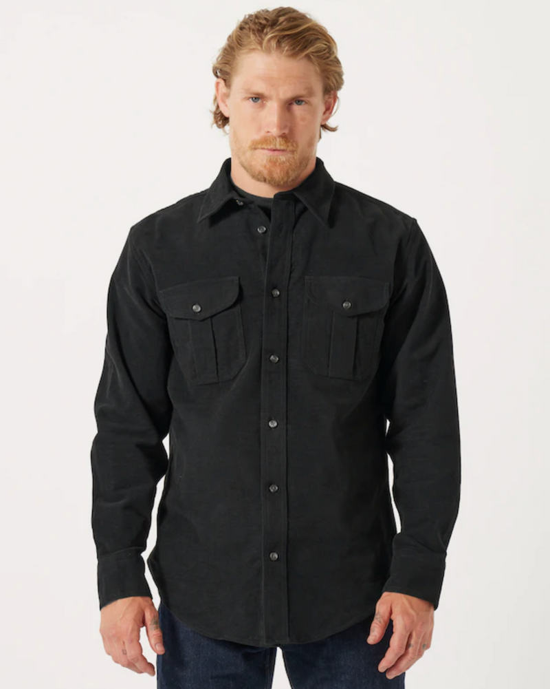 Filson Mens Moleskin Seattle Shirt - Coal