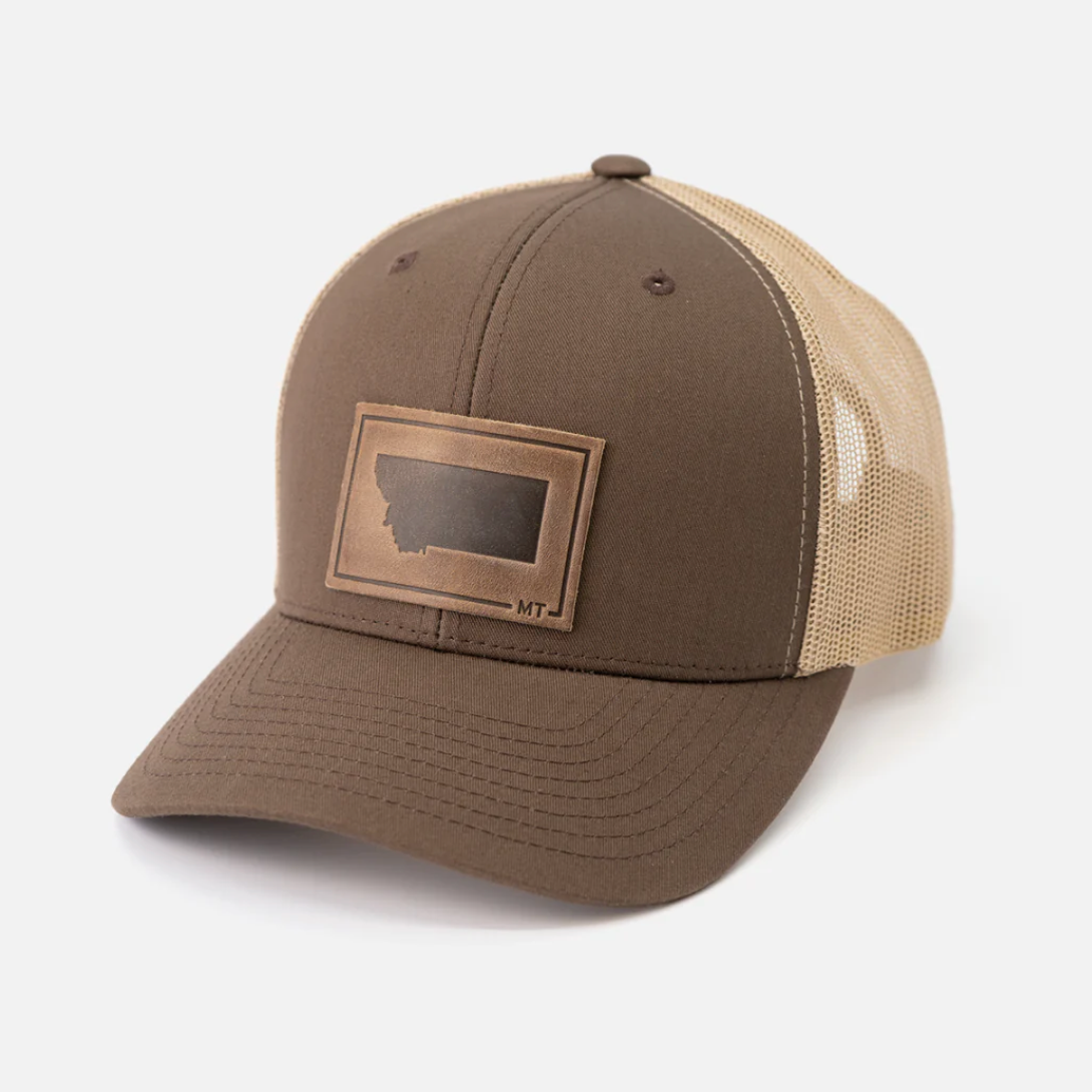 Range Leather Montana Brown Hat