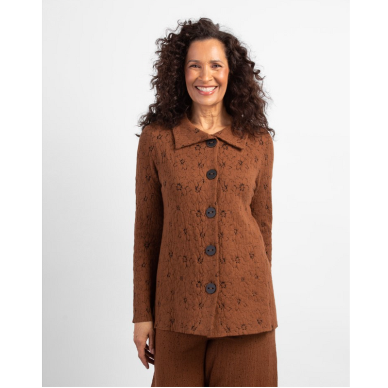 Habitat Womens Jacquard Knit Retro Jacket