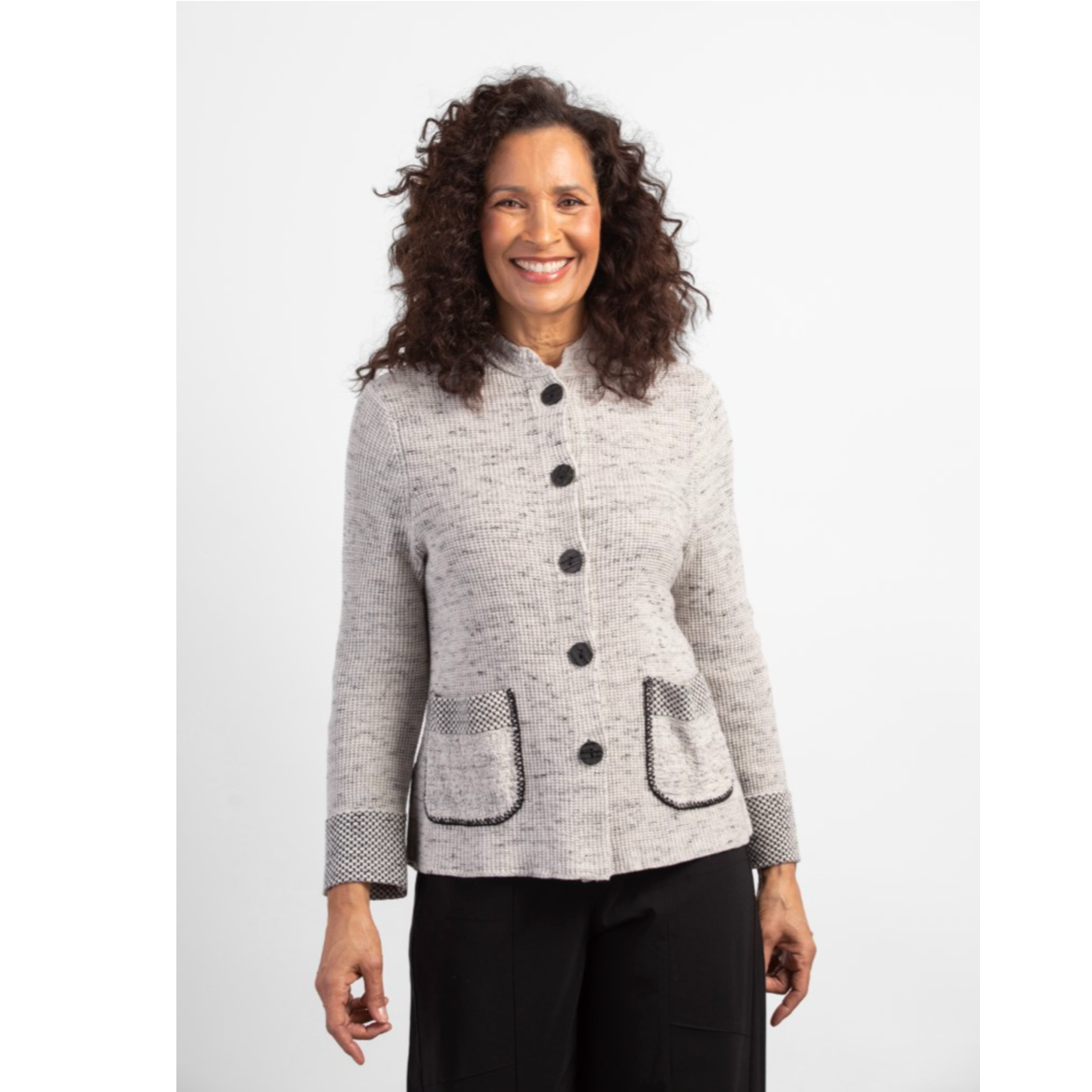 Habitat Womens Cotton Mix Stitch Contours Cardigan