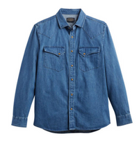 Pendleton Mens Wyatt Shirt Indigo Denim