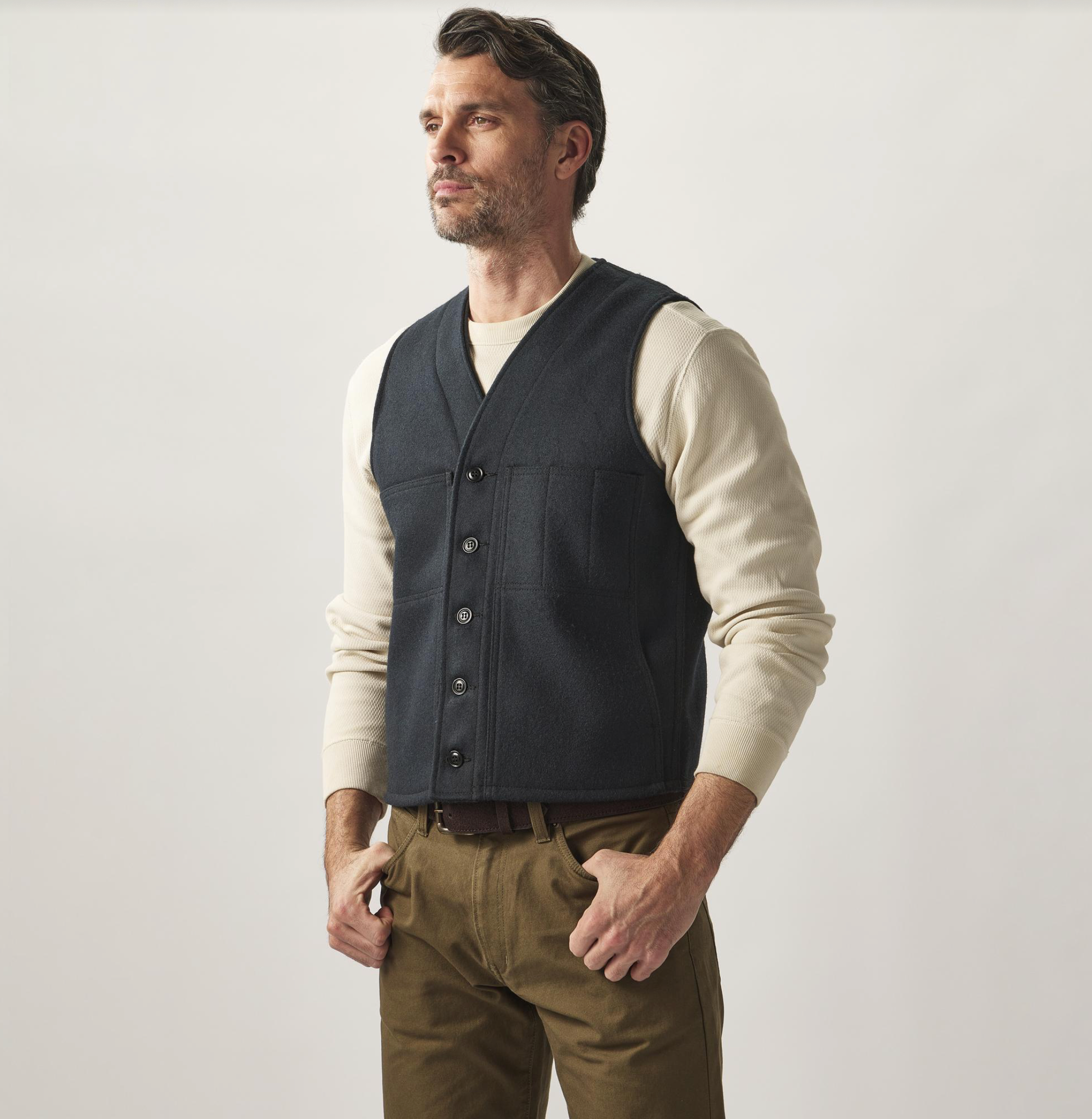 Mackinaw Vest Filson Leather Vest Filson Mens Mackinaw Wool Vest Navy