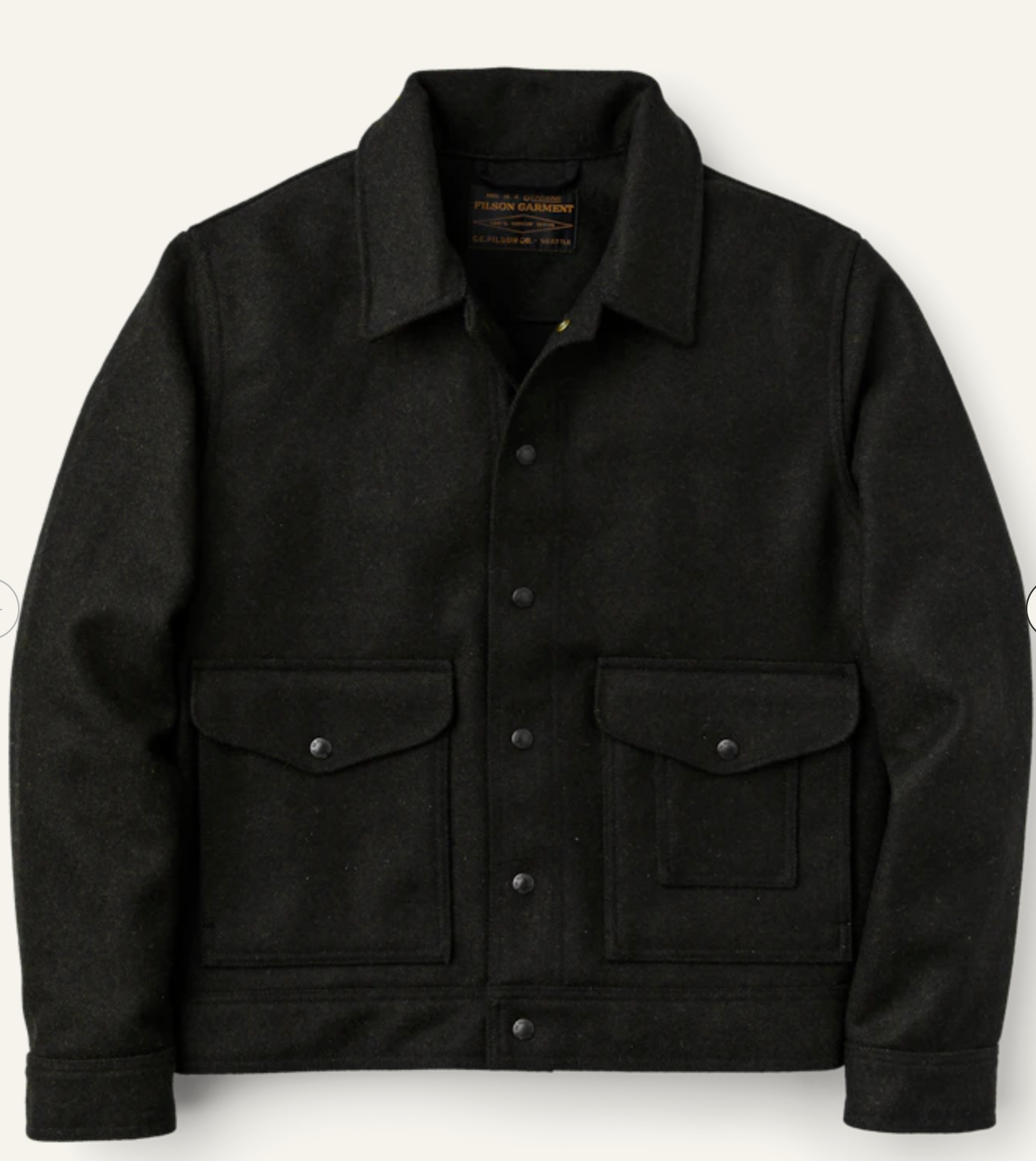 Filson Mens Wool Mackinaw Work Jacket