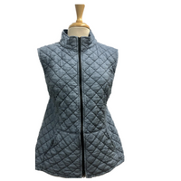 Cut Loose Womens Quilted Vest - Tidal Blue