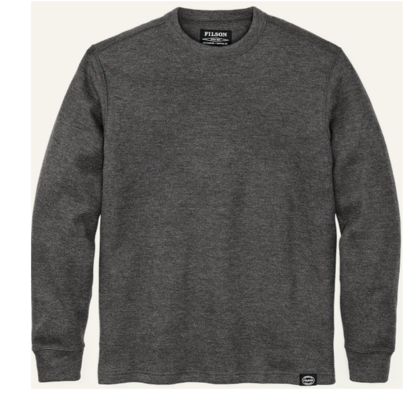 Filson Mens Thermal Crew-Charcoal