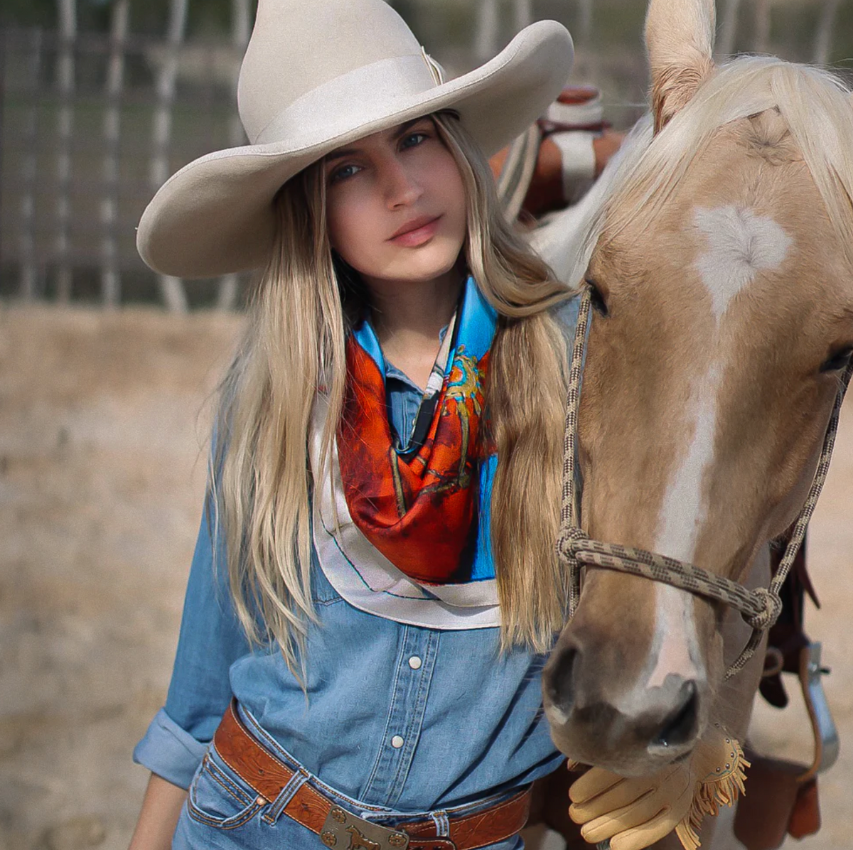 Fringe Ladies of the Basin Silk Scarf
