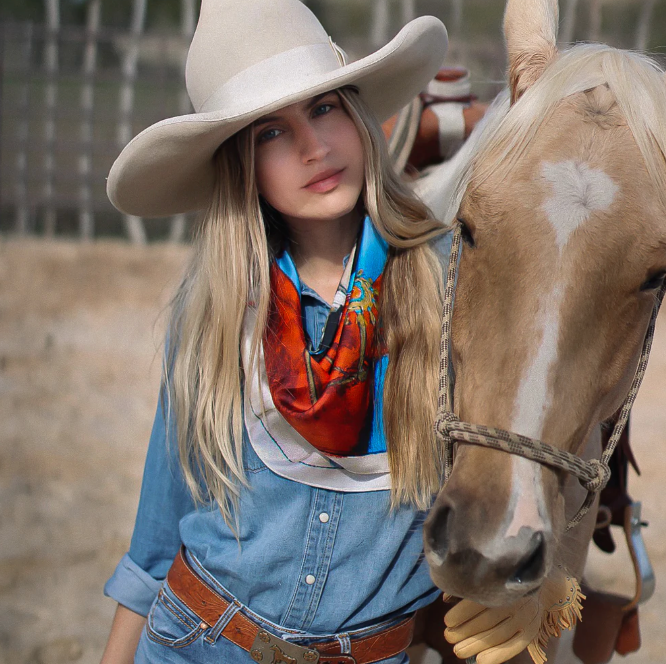 Fringe Ladies of the Basin Silk Scarf