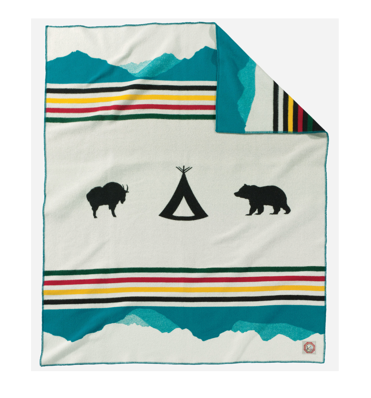 Pendleton Crown of the Continent Jacquard Napped Robe Blanket