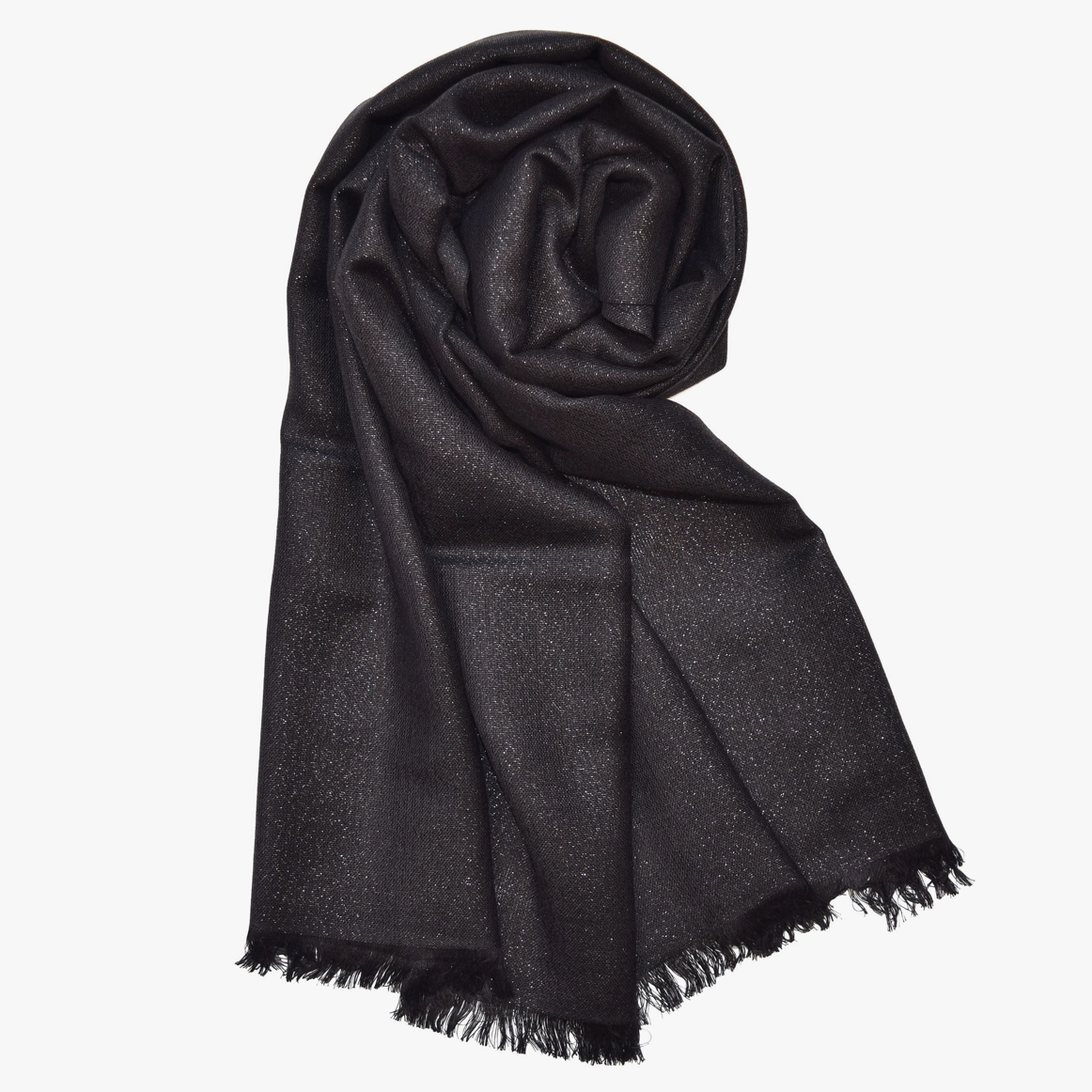 V. Fraas Womens Solid Metallic Evening Wrap/Scarf