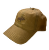 Montana Wax Finish Brown Elk Embroidery Camel Cap