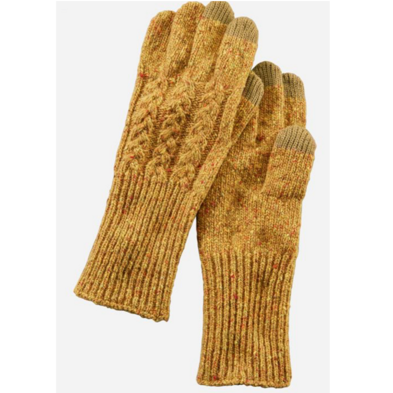 Pendleton Womens Cable Knit Texting Gloves