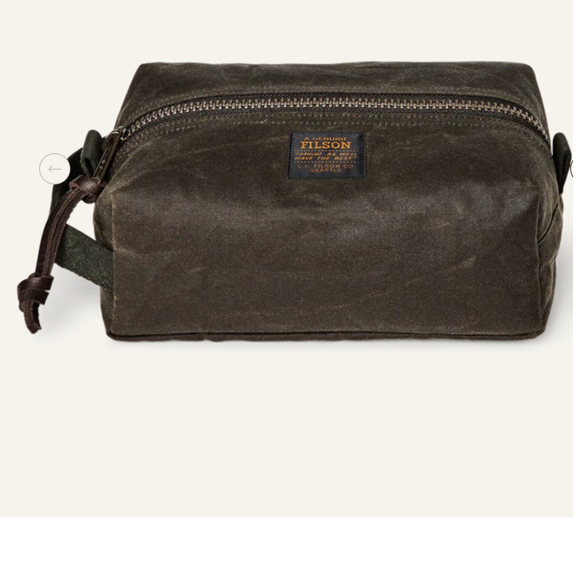 Filson Tin Cloth Travel Kit - Otter Green