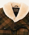 Filson Mens Lined Mackinaw Wool Packer Coat - Loden Heather Plaid