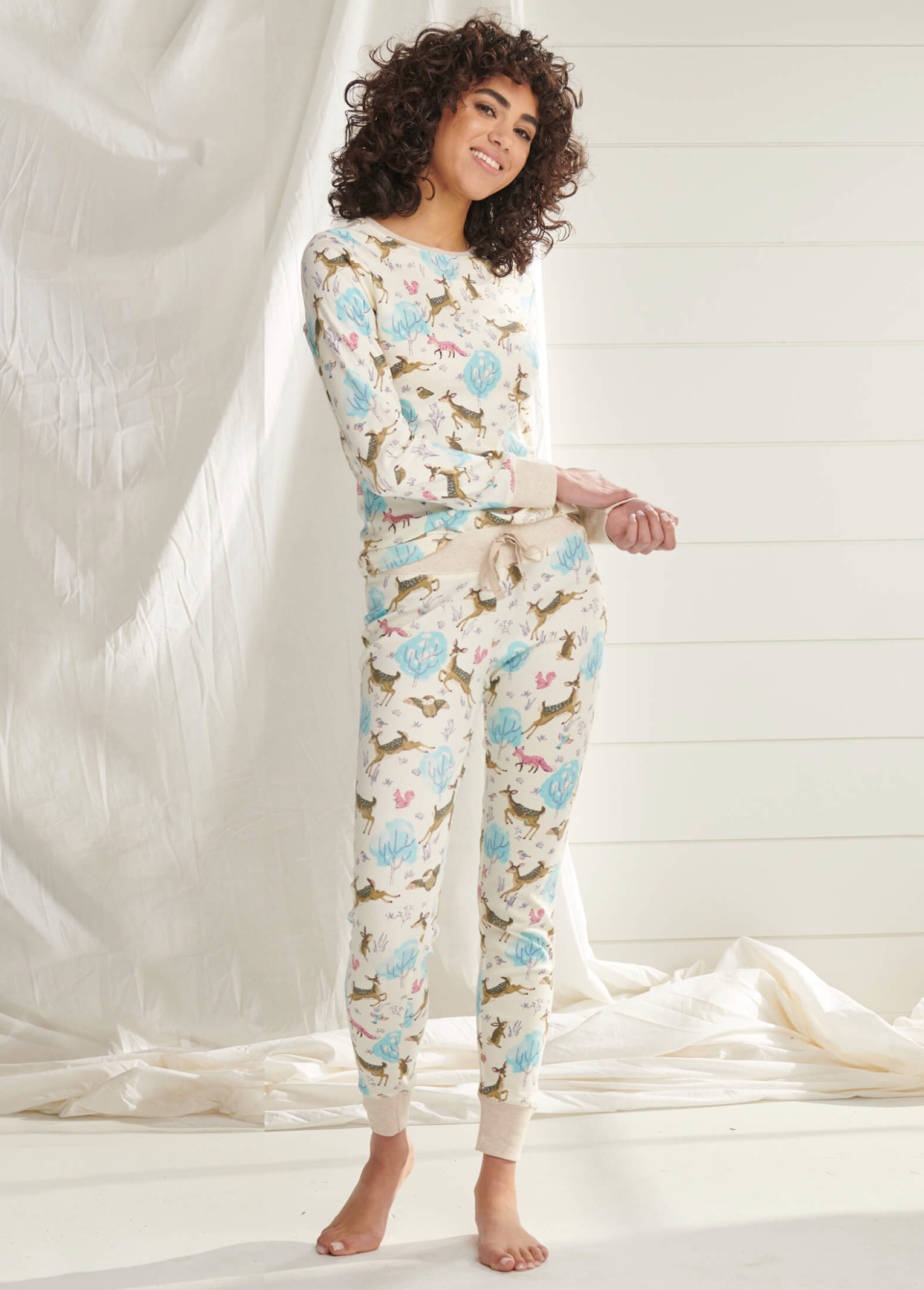 Hatley Womens Serene Forest Organic Cotton Pajama Set