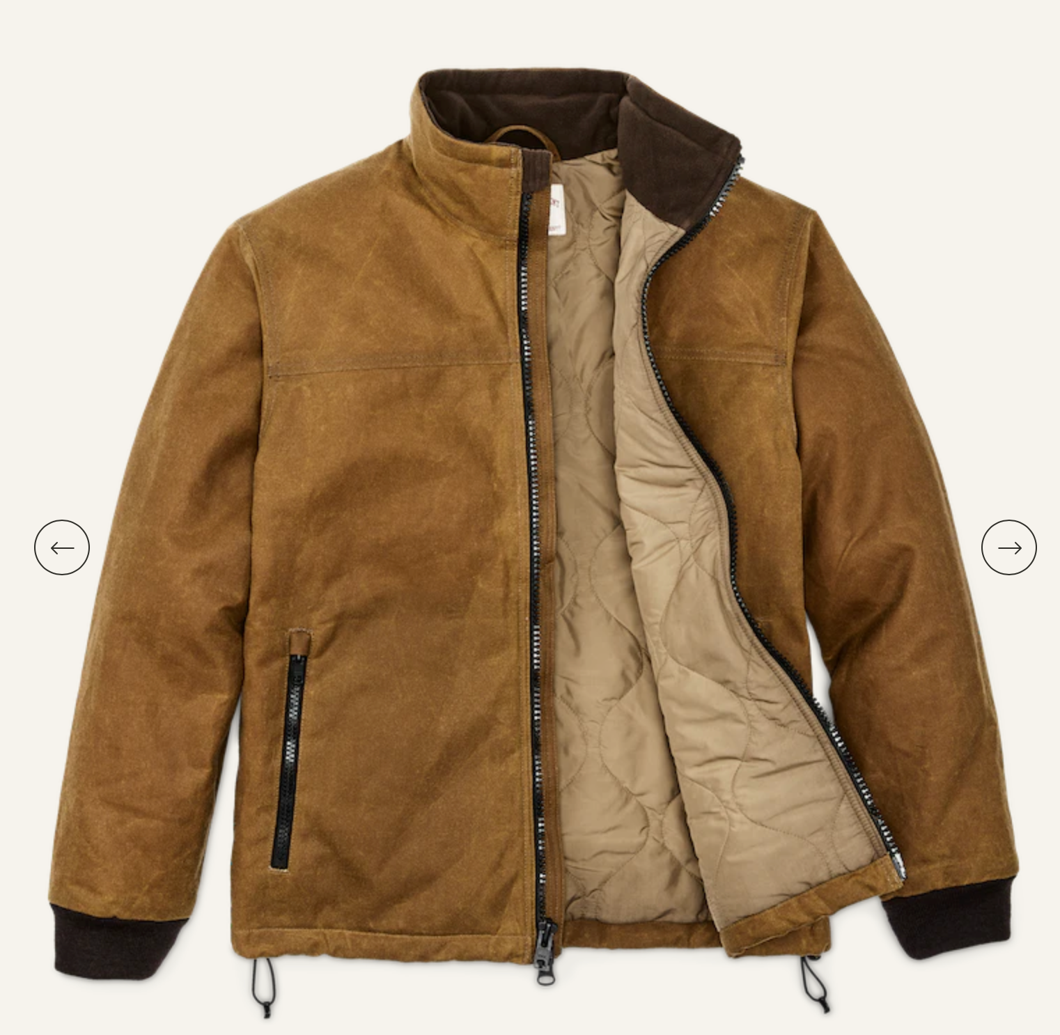 Filson Mens Tin Cloth Primaloft Jacket