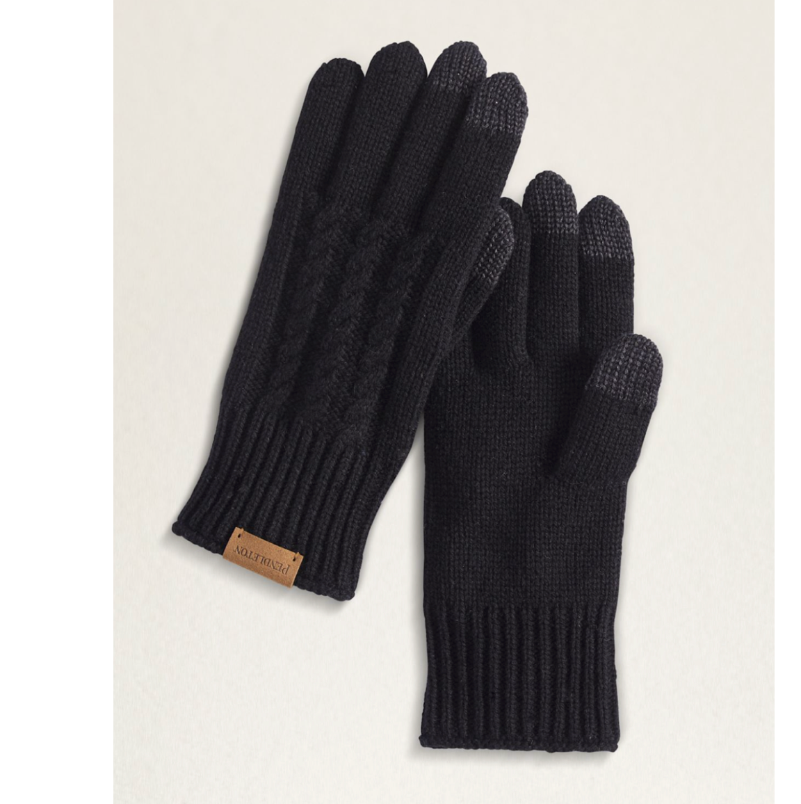 Pendleton Womens Cable Knit Texting Gloves