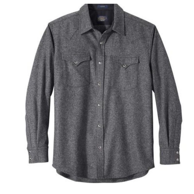 Pendleton Mens Snap-Front Virgin Wool Western Canyon Shirt-Regular