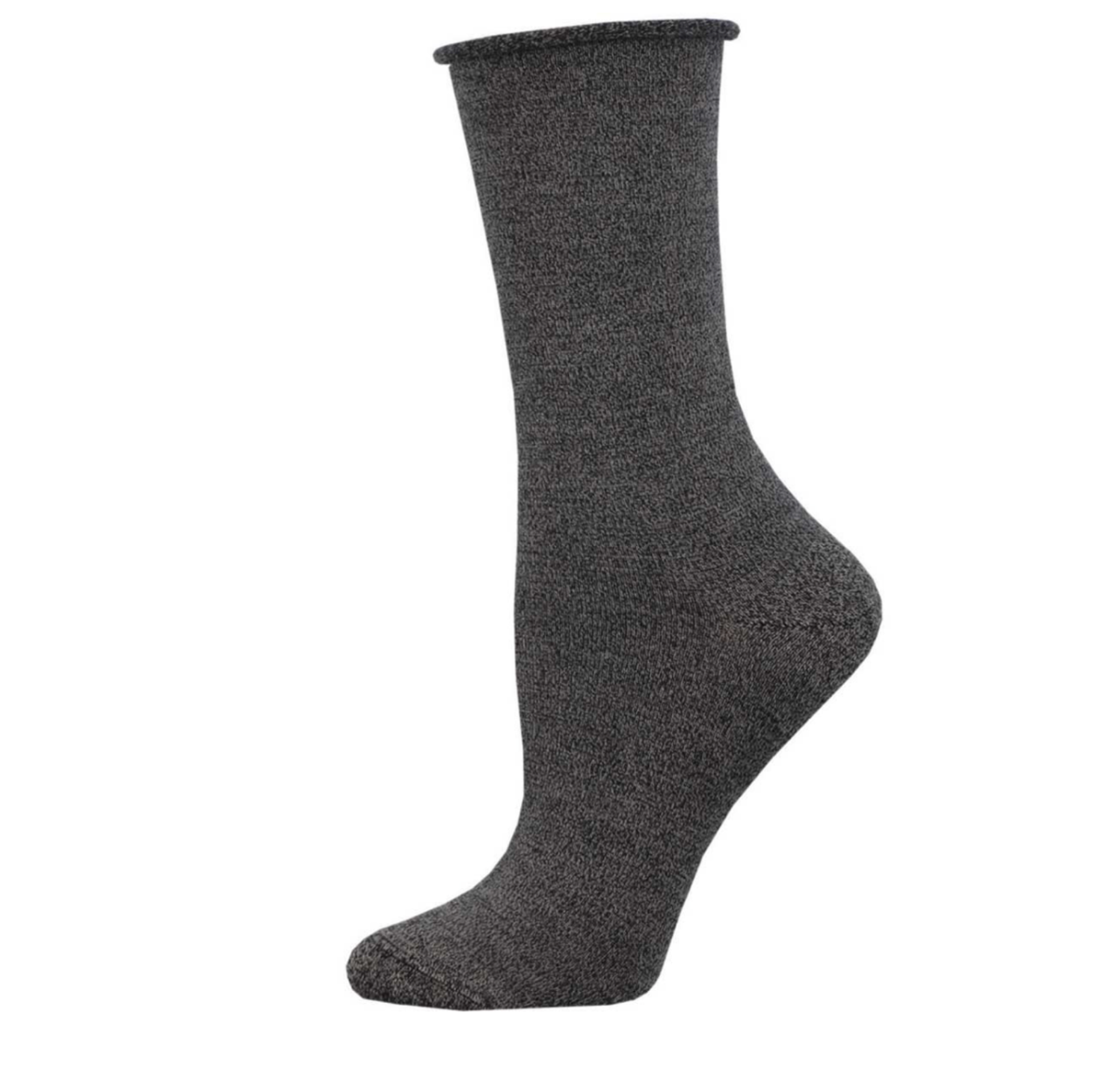 SockSmith Womens Bamboo Roll Top Socks - Charcoal