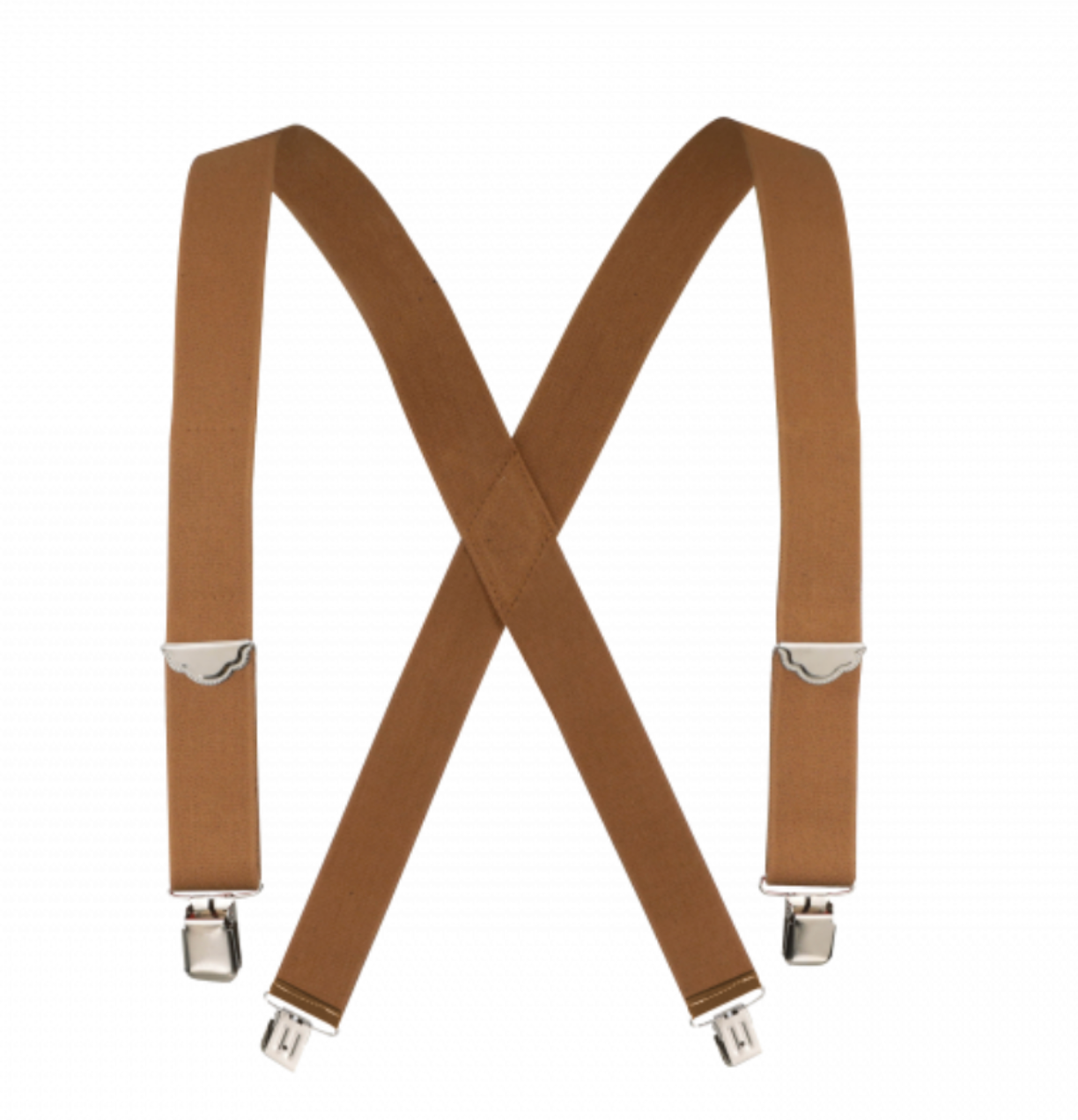 Welch Clip On Work Suspenders-Tan-1.5 inch - 46" -M- 2746X