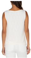 Liverpool Womens Sleeveless Boat Neck Knit Top