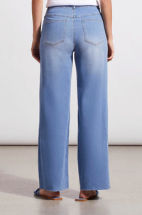 Tribal Womens Brooke High Rise Wide Leg Jean