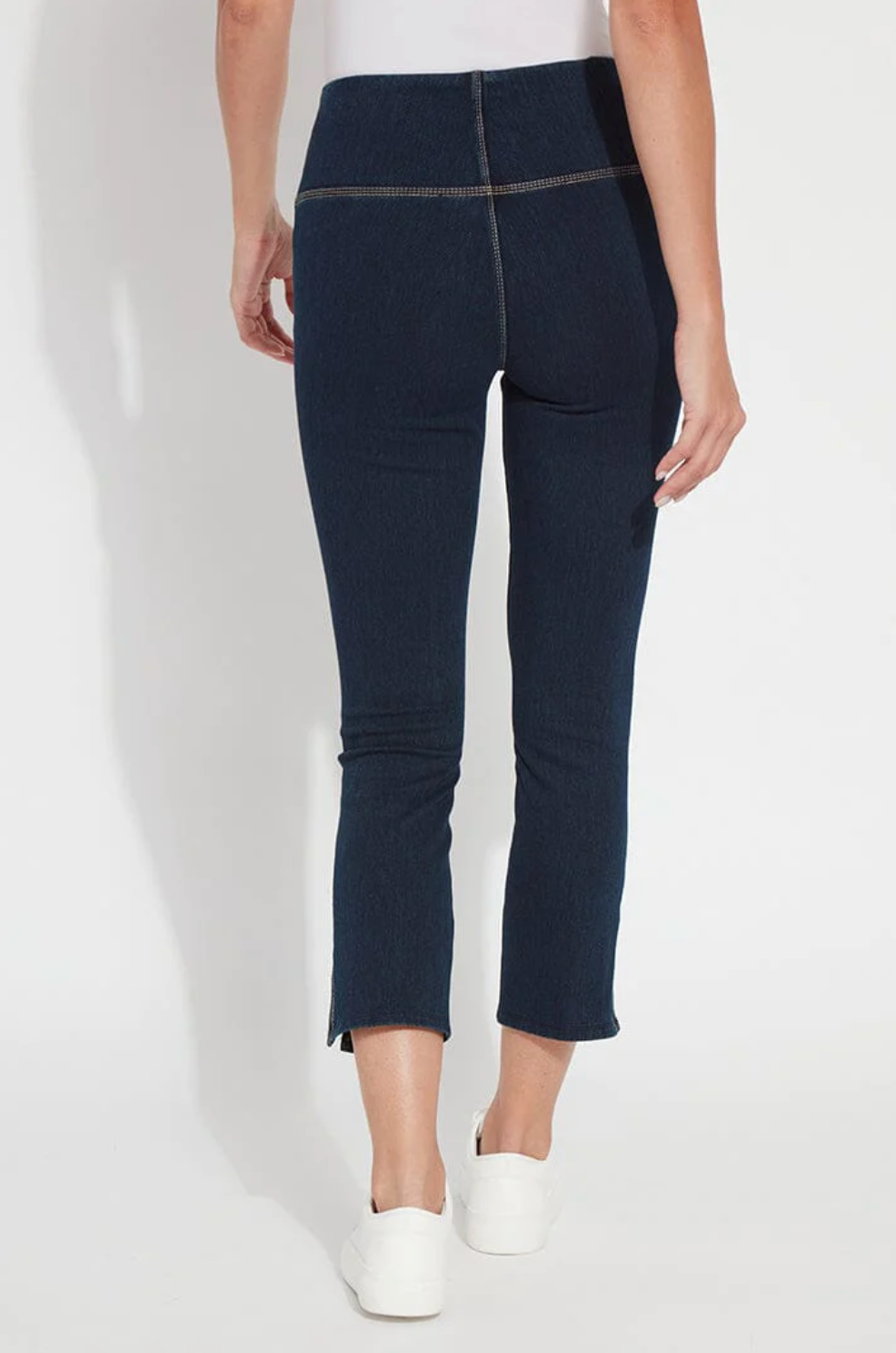 Lysse Womens Poppy Embroidered Crop Jean