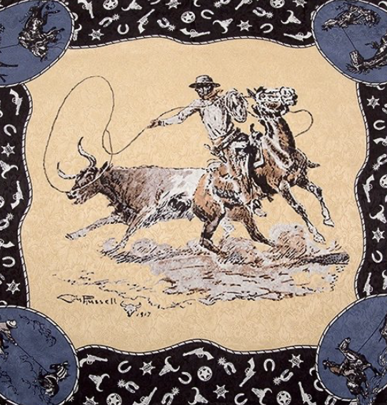 Wyoming Traders CM Russell Limited Edition Silk Scarf